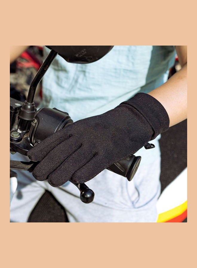 Generic Full Finger Cycling Gloves Black  - Image 3