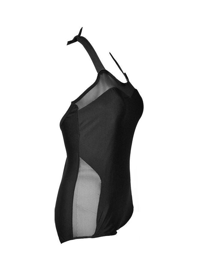 Generic - Retro Padded Swimwear One Piece Black - Image 1