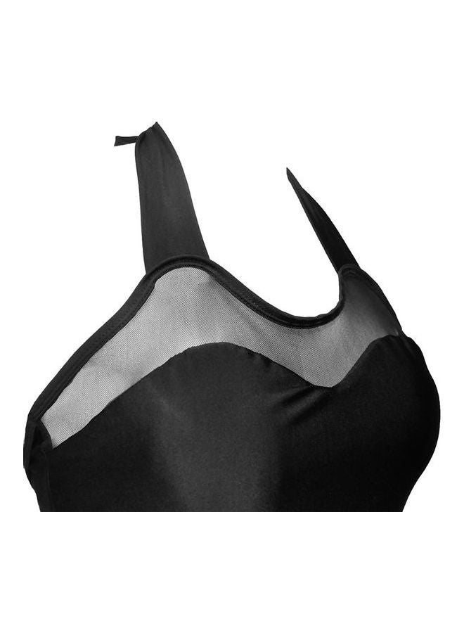 Generic - Retro Padded Swimwear One Piece Black - Image 1