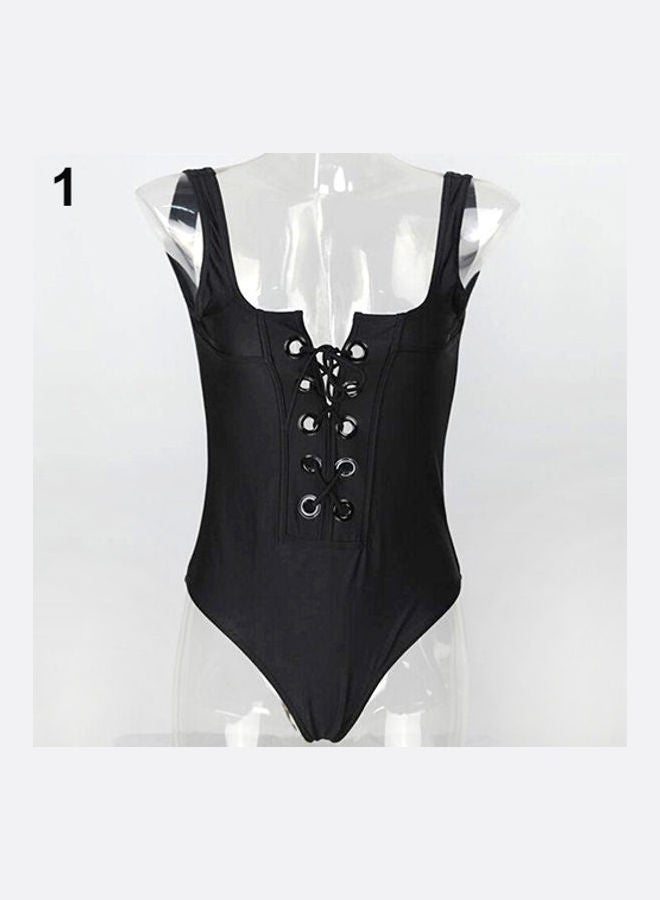 Generic - Women's One-Piece Push Up Bikini Bandage Monokini Swimsuit Bathing Swimwear White - Image 1