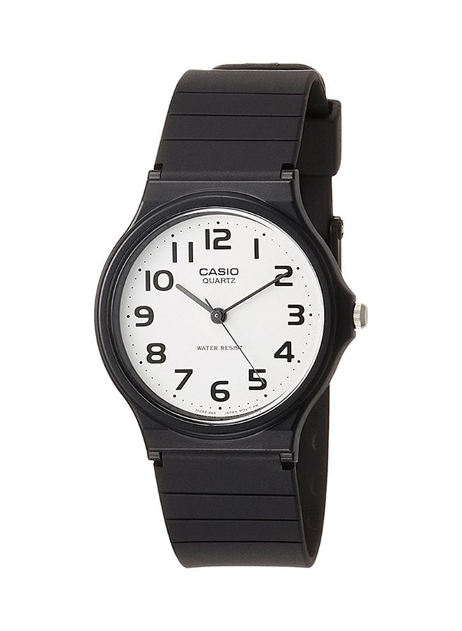 كاسيو ساعة يد بعقارب وسوار من السيليكون طراز MQ-24-7B2LDF للرجال - Image 1