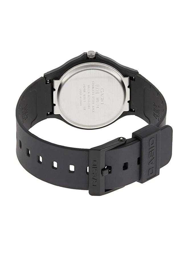 كاسيو ساعة يد بعقارب وسوار من السيليكون طراز MQ-24-7B2LDF للرجال - Image 2