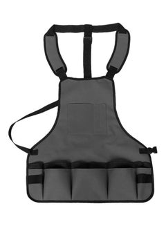 Generic Adjustable Strap Garden BBQ Apron Tool Bag Grey/Black  - Image 1