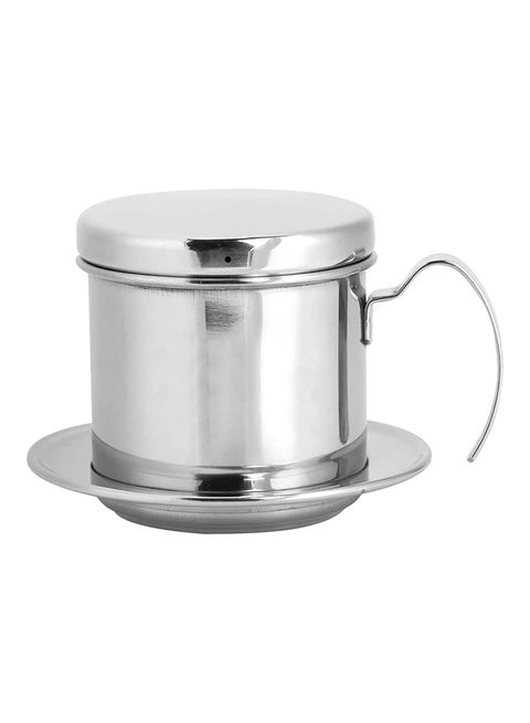 Vietnamese Coffee Maker - Made Of Stainless Steel - Coffee Pot Brewing Drip Coffee Maker - Espresso - Coffee Pot - Silver Silver 11 x 8 x 11cm