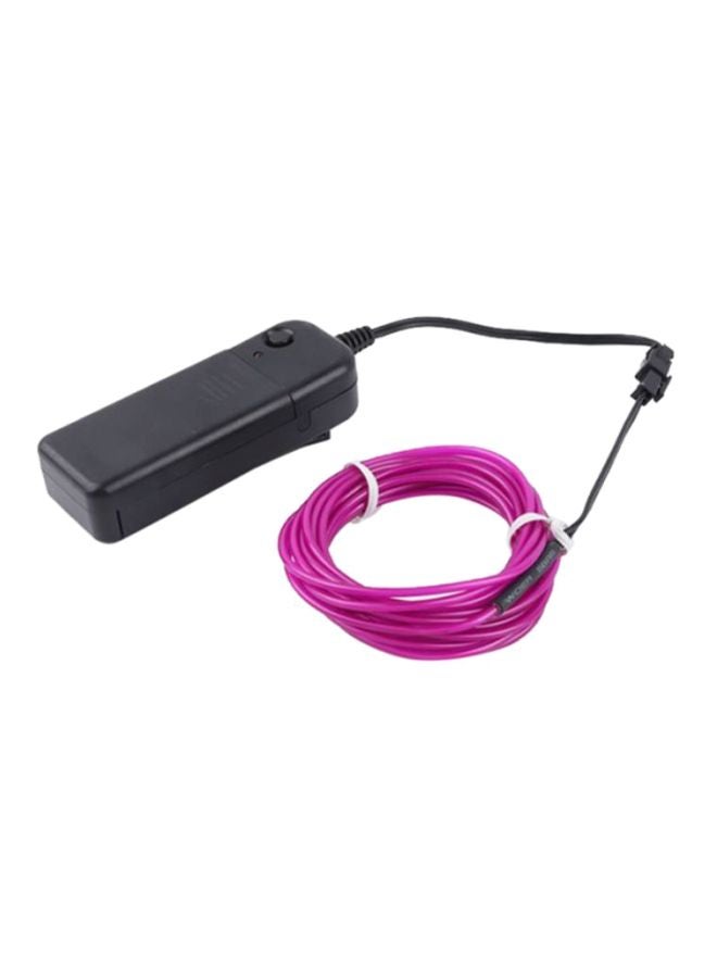Wire Rope Tube Light With Remote Controller Black/Purple 8x15cm