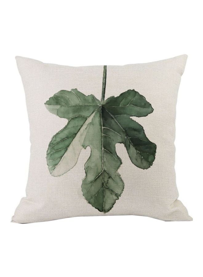 Natural Ink Painting Cushion Cover White/Green 45x45cm