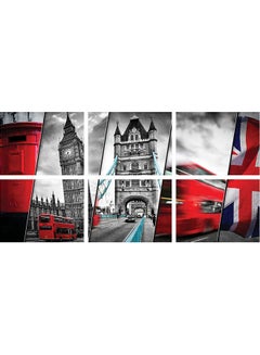Sasb 6-Piece Wall Painting Without A Frame Multicolour 