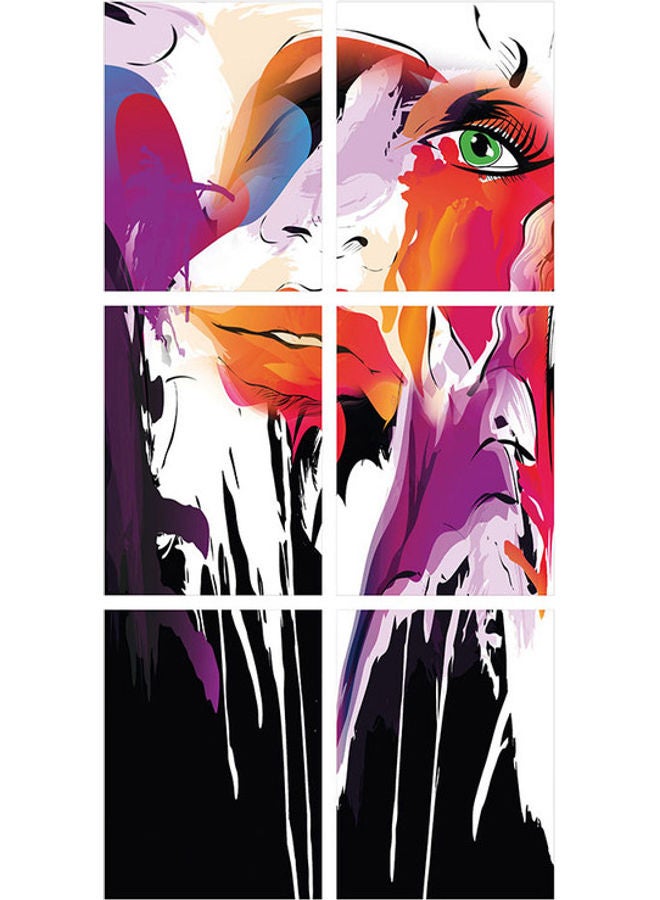 Sasb - 6-Piece Wall Painting Without A Frame Multicolour - Image 1