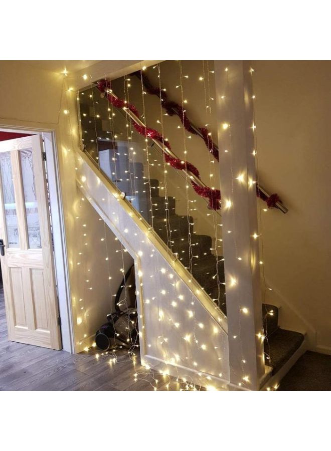 بيوينتي شريط إضاءة مكون من 306 مصباح LED مع 8 وضعيات للتشغيل أصفر 14x17سم - Image 5