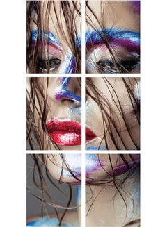 Sasb 6-Piece Wall Painting Without A Frame Multicolour 