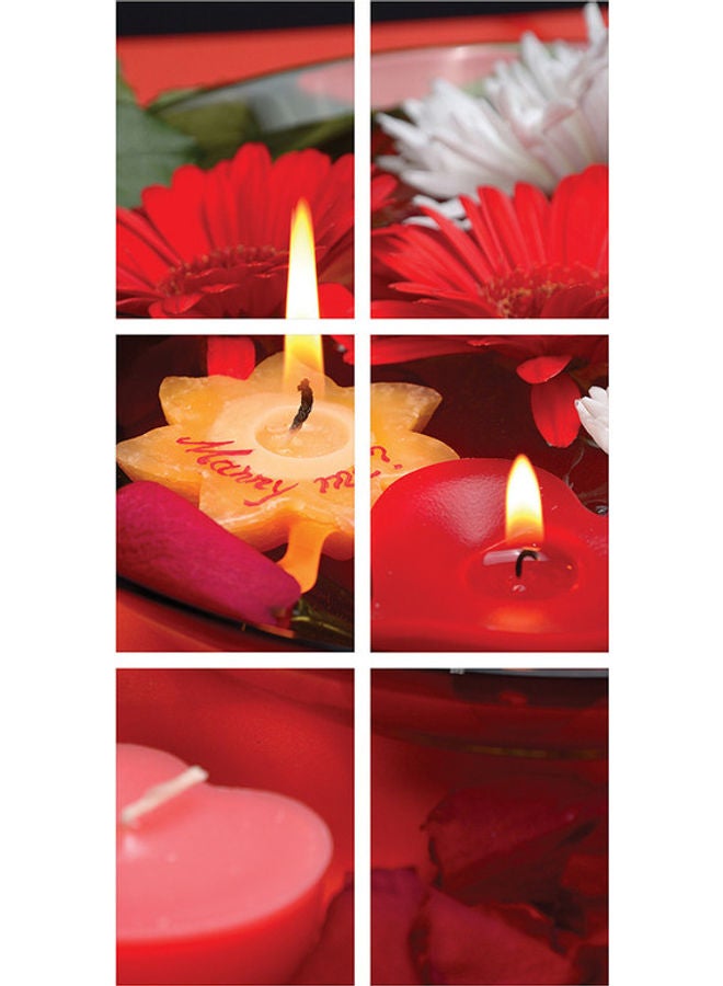 6-Piece Wall Painting Without A Frame Multicolour