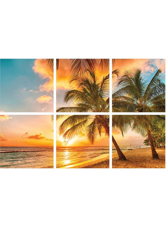 Sasb 6-Piece Wall Painting Without A Frame Multicolour