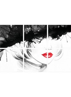 Sasb 6-Piece Wall Painting Without A Frame Multicolour 