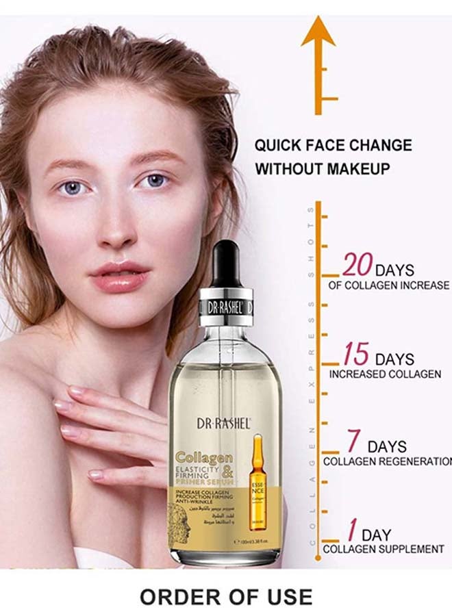 DR. RASHEL - Collagen Elasticity & Firming Primer Serum Gold/Black 100ml - Image 1