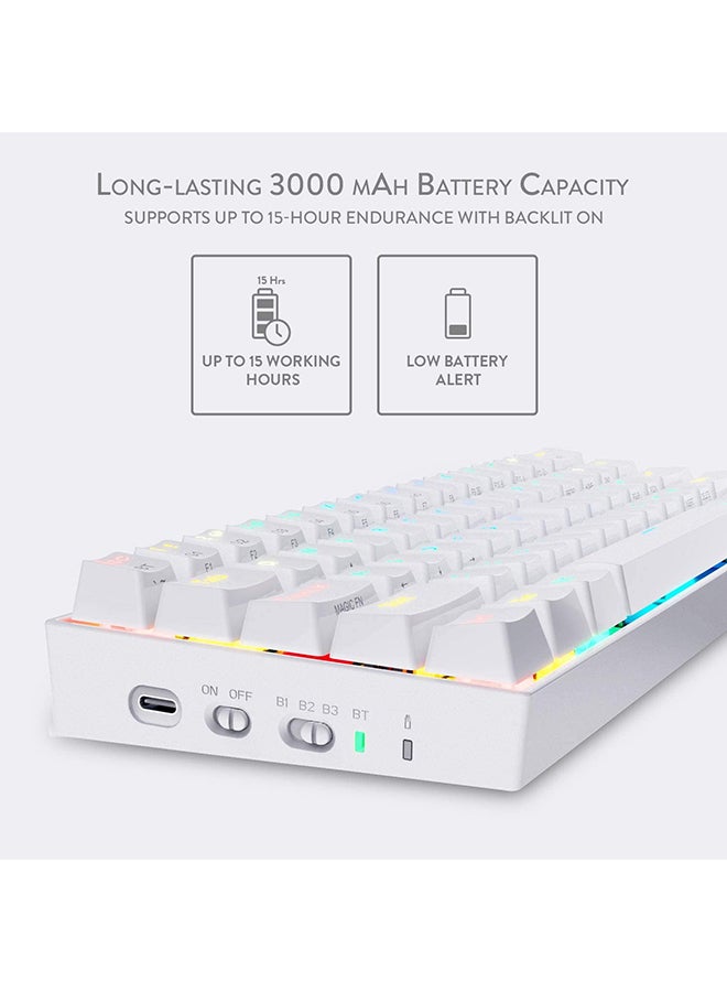 REDRAGON - K530 Draconic 60% Compact RGB Wireless Gaming Keyboard - Image 1