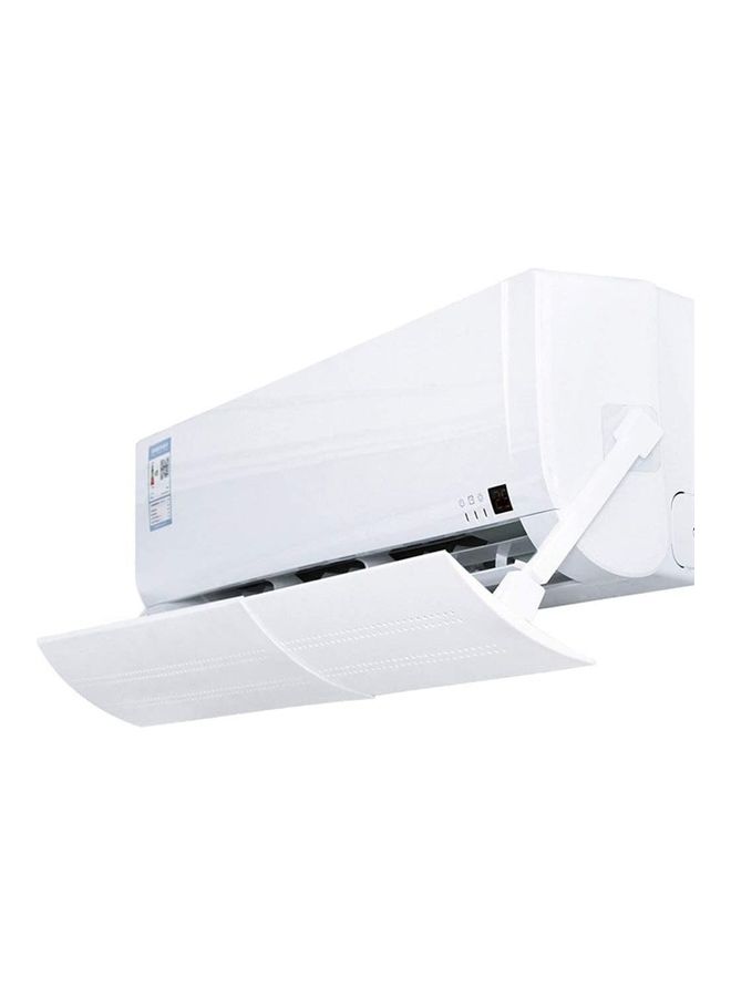 XiuWoo Anti Direct Blowing Adjustable Air Conditioner Deflector J181 White - Image 2