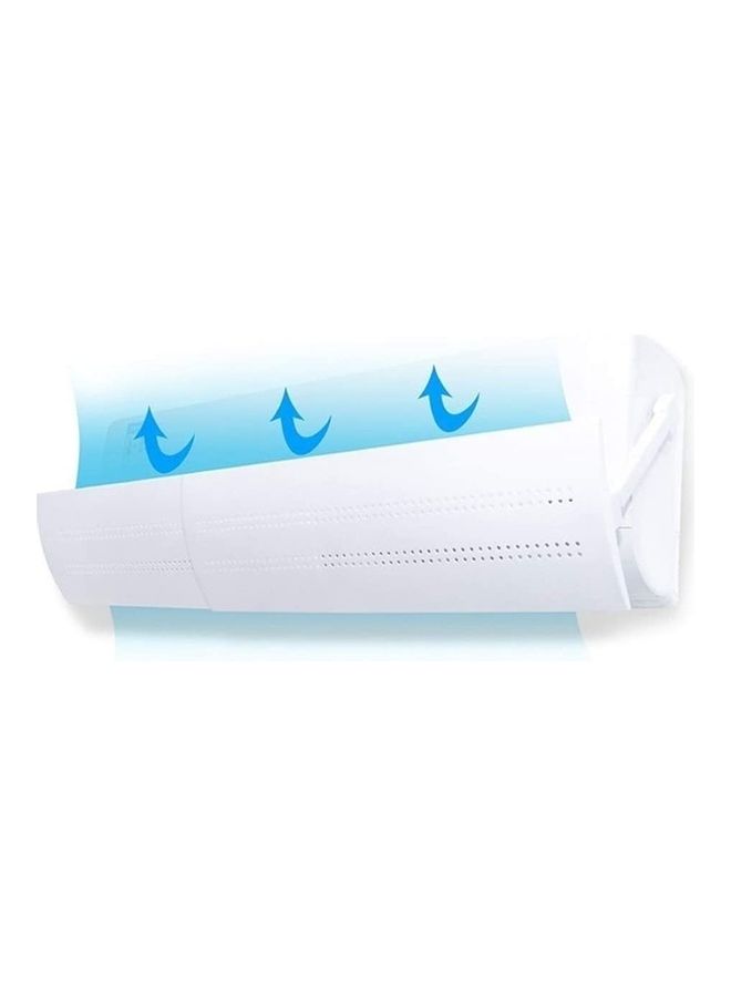 XiuWoo Adjustable Air Conditioner Wind Deflector Anti Direct Blowing Baffle J98 White - Image 1