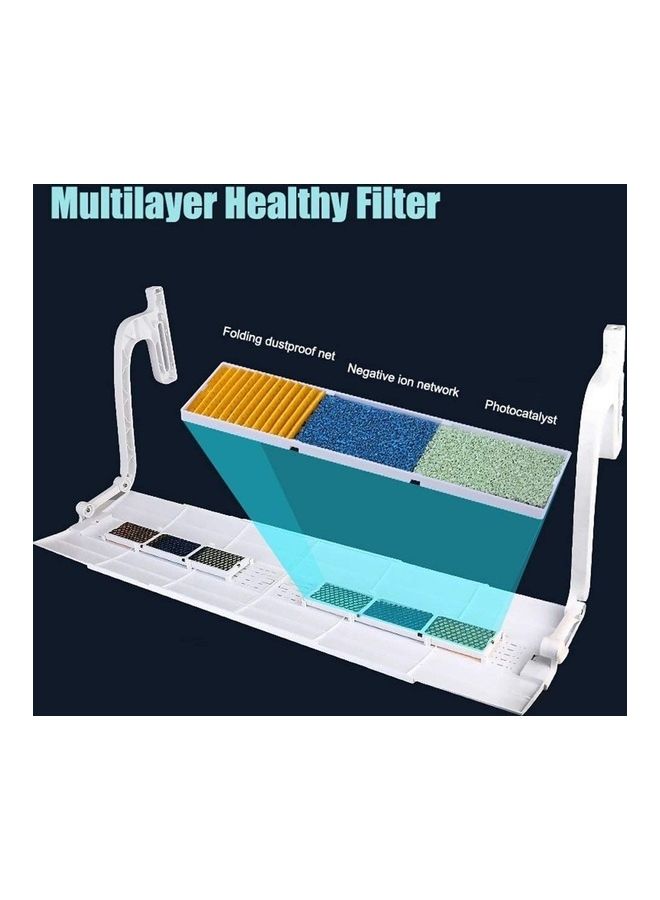 XiuWoo Adjustable Air Conditioner Wind Deflector Anti Direct Blowing Baffle J98 White - Image 3