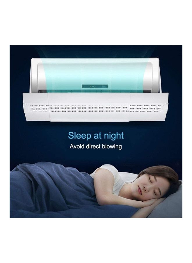 XiuWoo Adjustable Air Conditioner Wind Deflector Anti Direct Blowing Baffle J98 White - Image 5