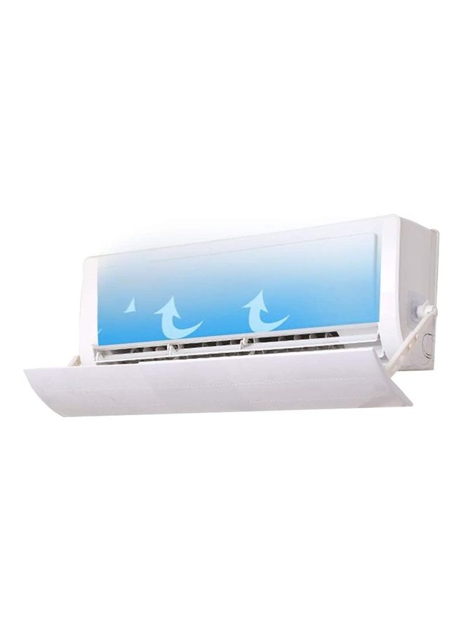 XiuWoo Anti Direct Blowing Adjustable Air Conditioner Deflector J114 White - Image 1