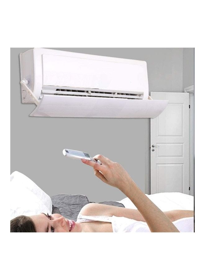 XiuWoo Anti Direct Blowing Adjustable Air Conditioner Deflector J114 White - Image 5