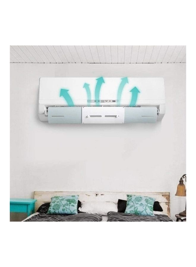 XiuWoo Adjustable Air Conditioner Wind Deflector Anti Direct Blowing Baffle J118 White/Grey  - Image 2