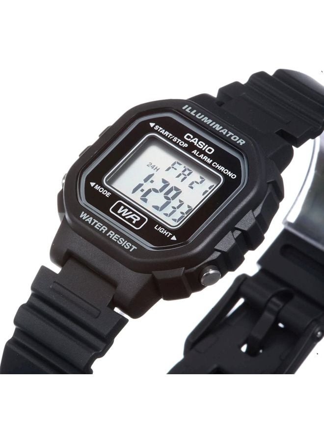 كاسيو ساعة رقمية الوميناتور LA-20WH-1ADF - 35 مم - أسود للنساء - Image 4