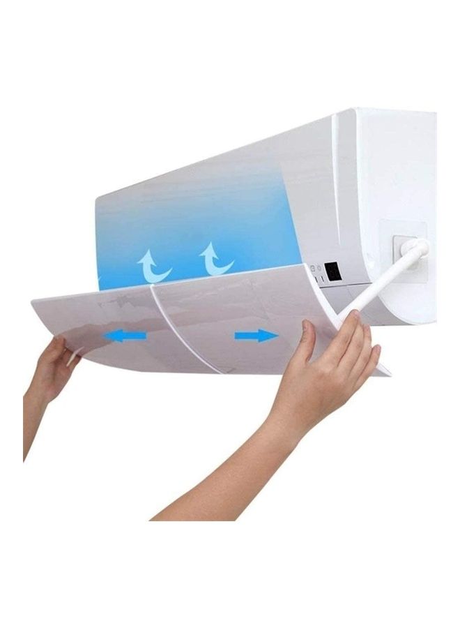 شو وو حاجب هوائي قابل للتعديل لمنع التهوية المباشرة من جهاز التكييف J97 أبيض - Image 1