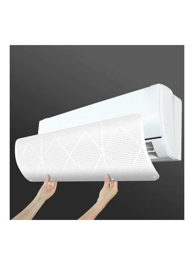 شو وو غطاء قابل للتعديل لجهاز التكييف لمنع التهوية المباشرة J152 أبيض - Image 2