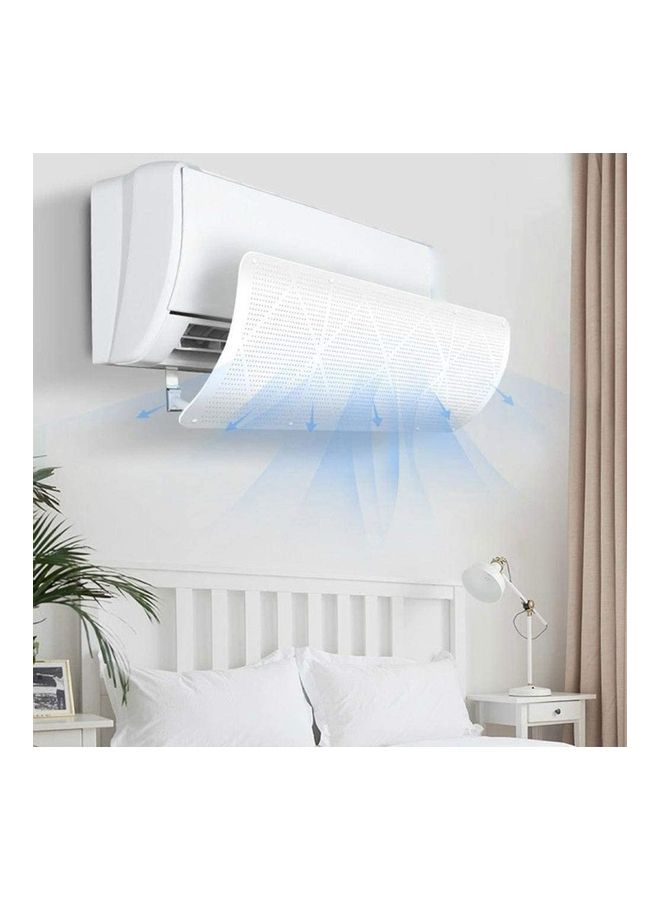 شو وو غطاء قابل للتعديل لجهاز التكييف لمنع التهوية المباشرة J152 أبيض - Image 3