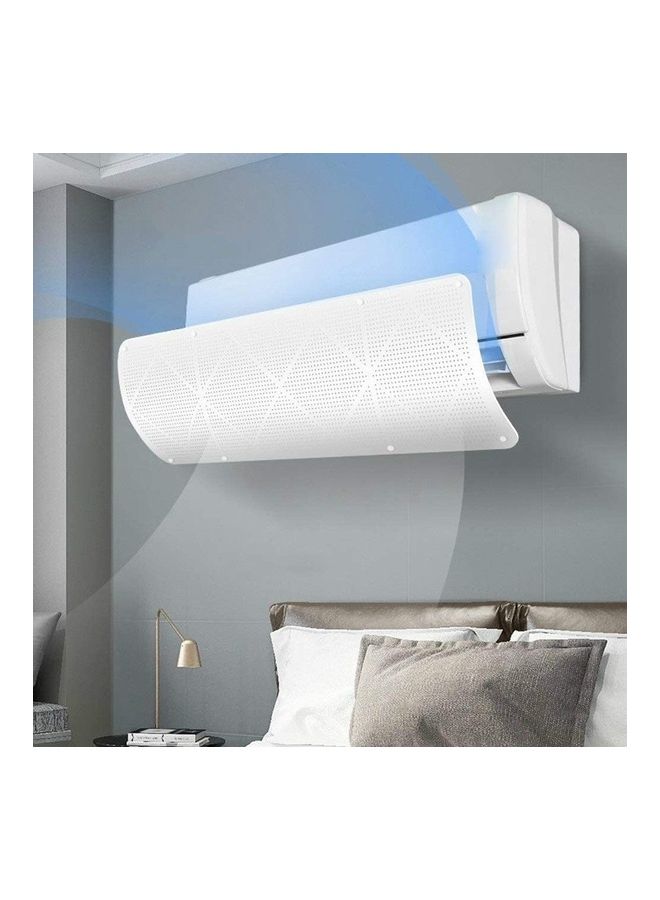 شو وو غطاء قابل للتعديل لجهاز التكييف لمنع التهوية المباشرة J152 أبيض - Image 4