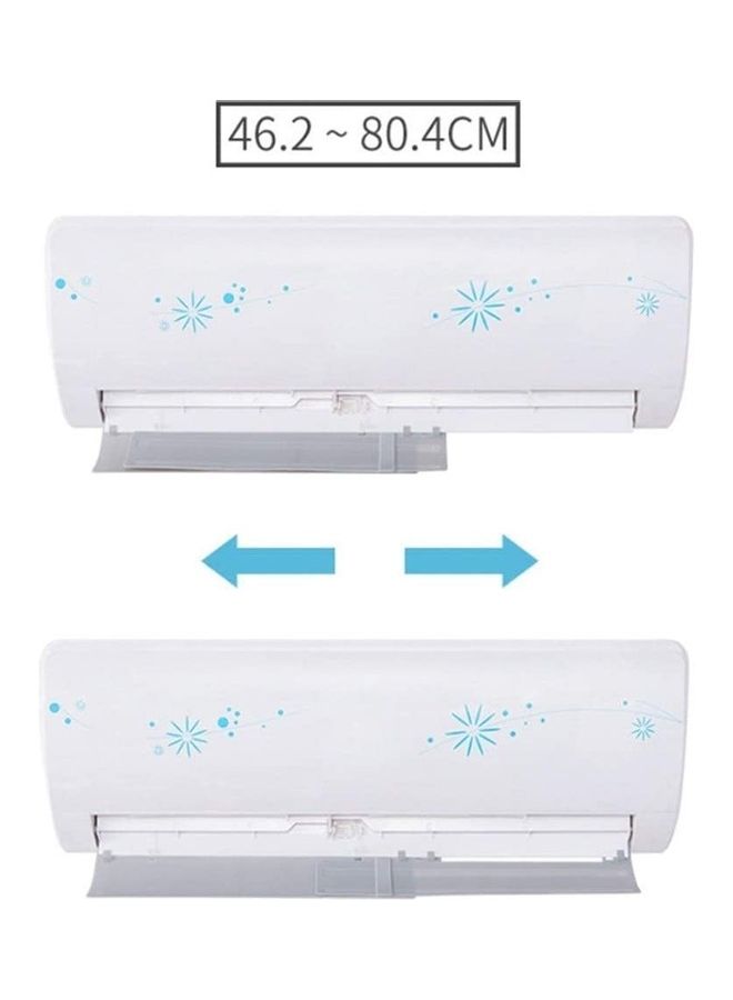 XiuWoo Adjustable Air Conditioner Cover Anti Direct Wind Deflector J192 White  - Image 4