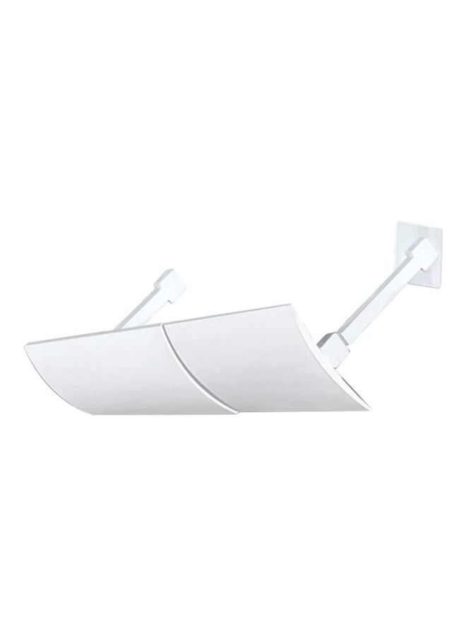 XiuWoo Adjustable Air Conditioner Cover Anti Direct Wind Deflector J197 White  - Image 1