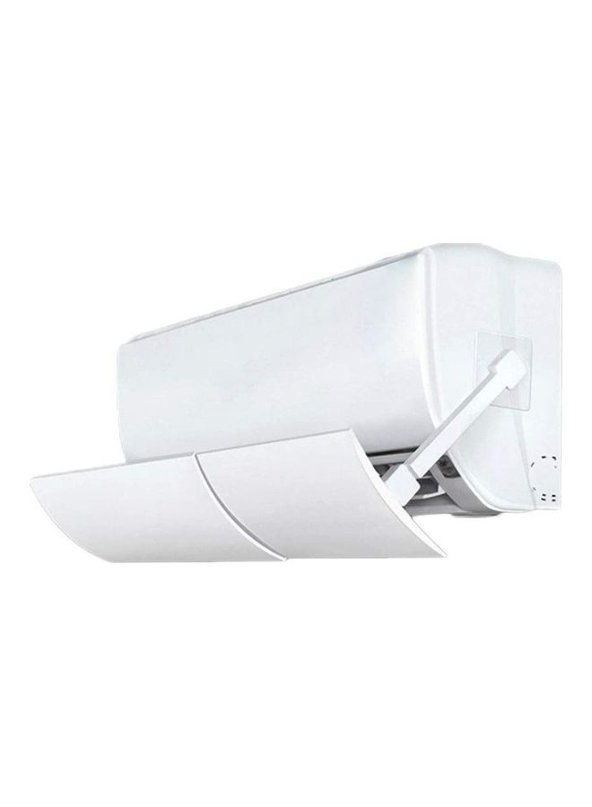 XiuWoo Adjustable Air Conditioner Cover Anti Direct Wind Deflector J197 White  - Image 3