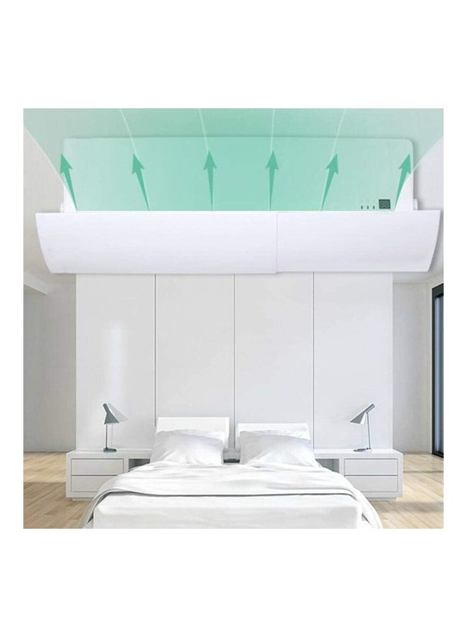 XiuWoo Adjustable Air Conditioner Wind Deflector Anti Direct Blowing Baffle J6 White  - Image 4