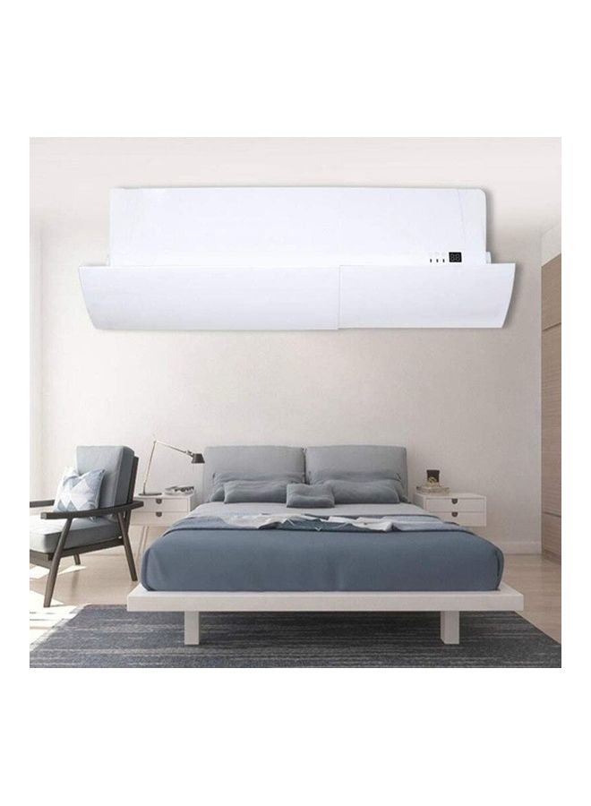 Adjustable Air Conditioner Wind Deflector Anti Direct Blowing Baffle J6 White