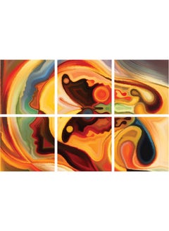 Sasb 6-Piece Wall Painting Without A Frame Multicolour 