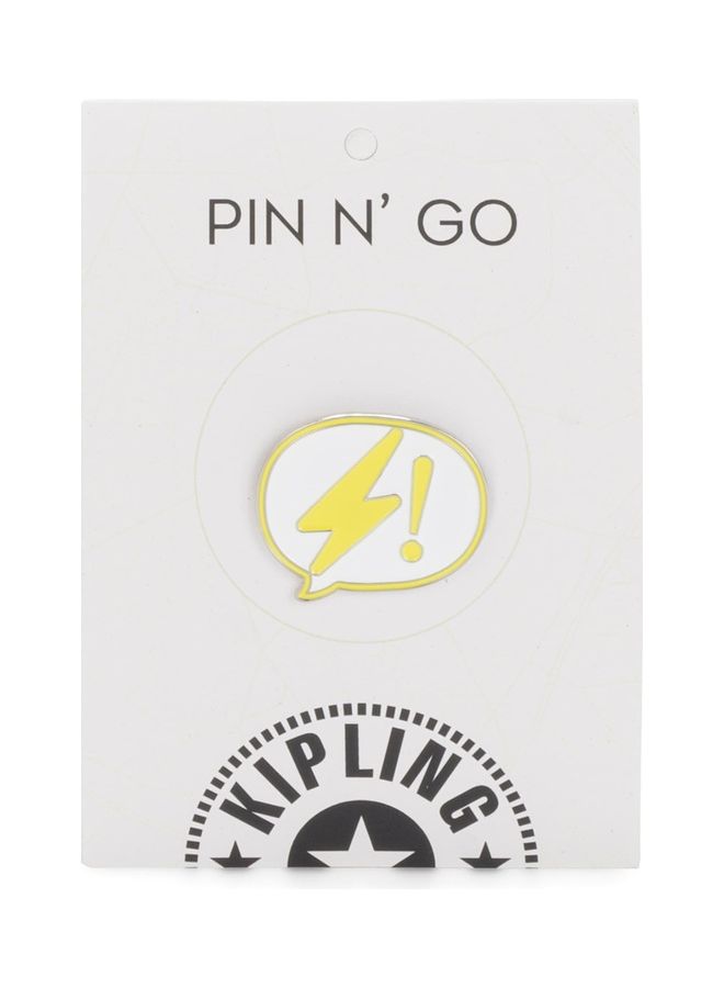 kipling Talking Bold Li Push Pin Yellow/White  - Image 1