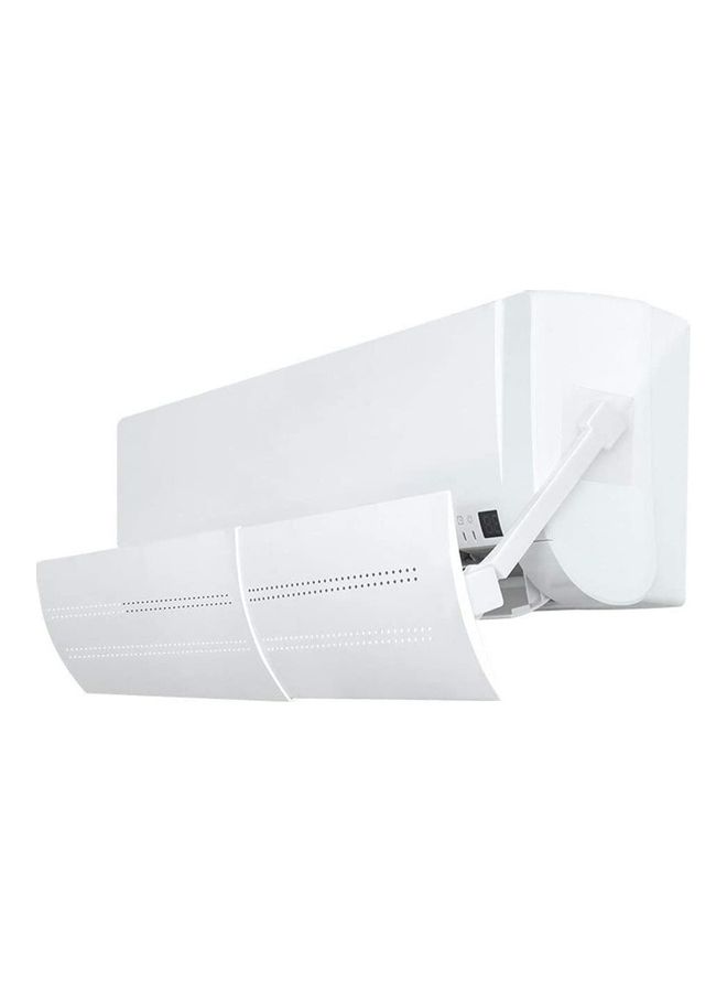XiuWoo Anti Direct Blowing Adjustable Air Conditioner Deflector J323 White - Image 3
