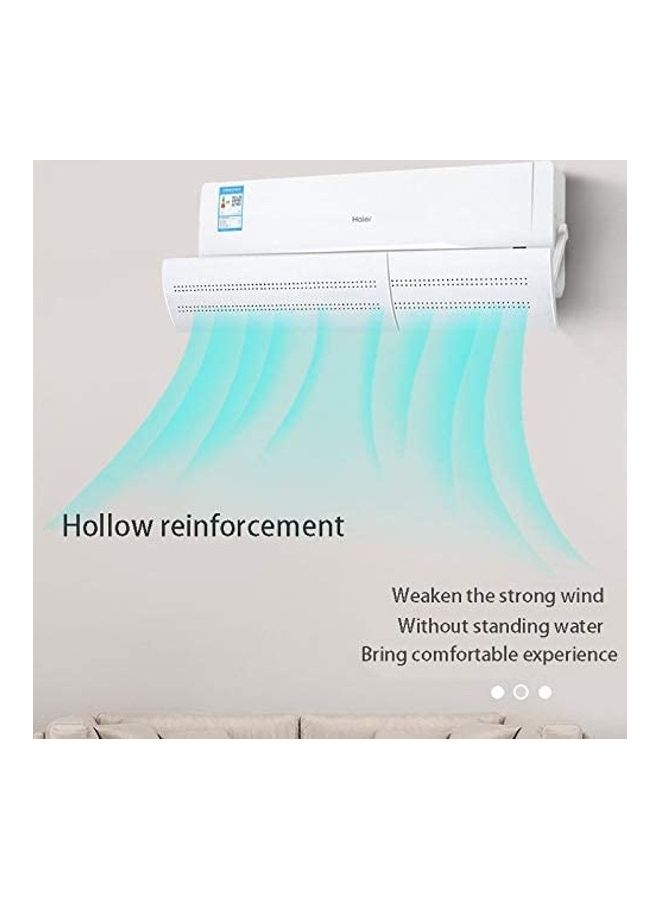 شو وو حاجب هوائي قابل للتعديل لمنع التهوية المباشرة من جهاز التكييف J5 أبيض - Image 3