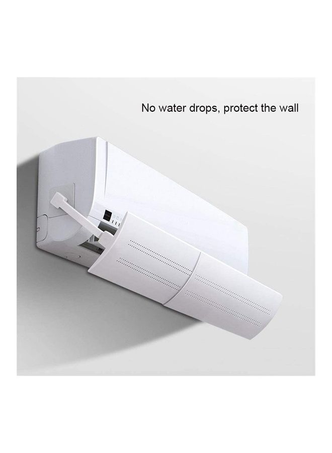 XiuWoo Anti Direct Blowing Adjustable Air Conditioner Deflector J320 White - Image 4