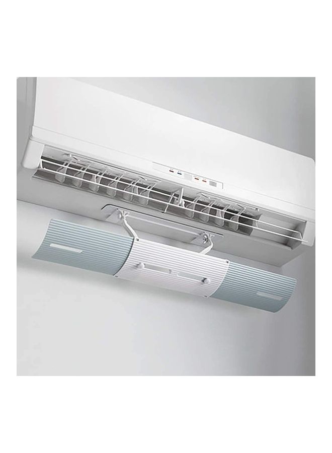 XiuWoo Adjustable Air Conditioner Cover Anti Direct Wind Deflector J20 White/Blue  - Image 3