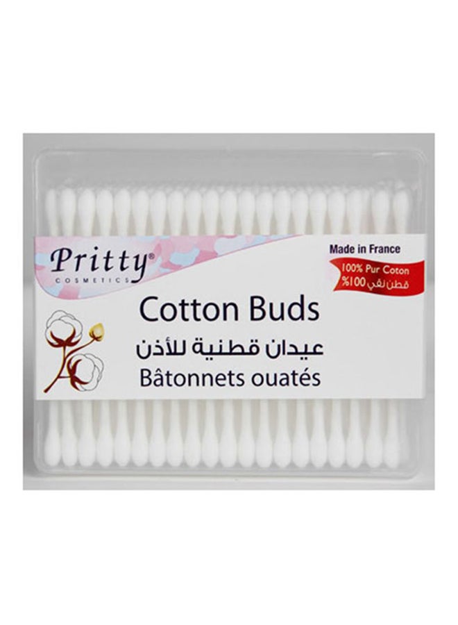 Pritty 200-Piece Cotton Buds White 150grams