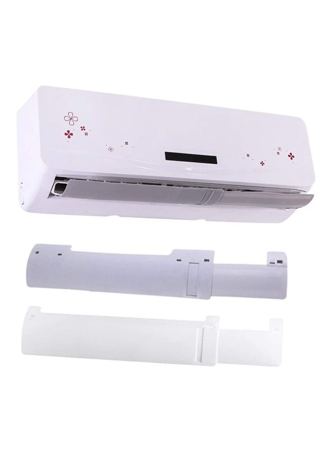 شو وو حاجب هوائي قابل للتعديل لمنع التهوية المباشرة من جهاز التكييف J89 أبيض - Image 2