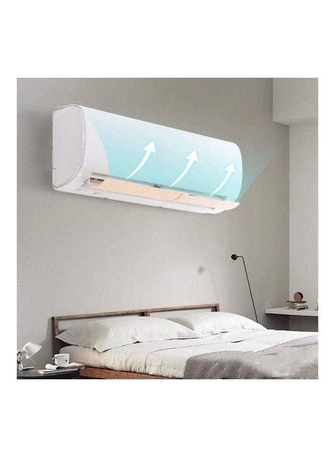 شو وو حاجب هوائي قابل للتعديل لمنع التهوية المباشرة من جهاز التكييف J89 أبيض - Image 3