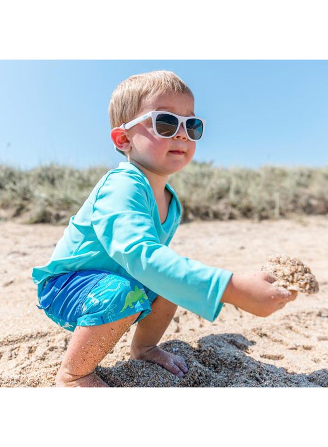 green sprouts UV Protection Baby Sunglasses - Aqua - Image 2