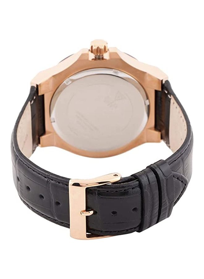 جس ساعة يد بعقارب وسوار من الجلد طراز W0674G6 للرجال - Image 2