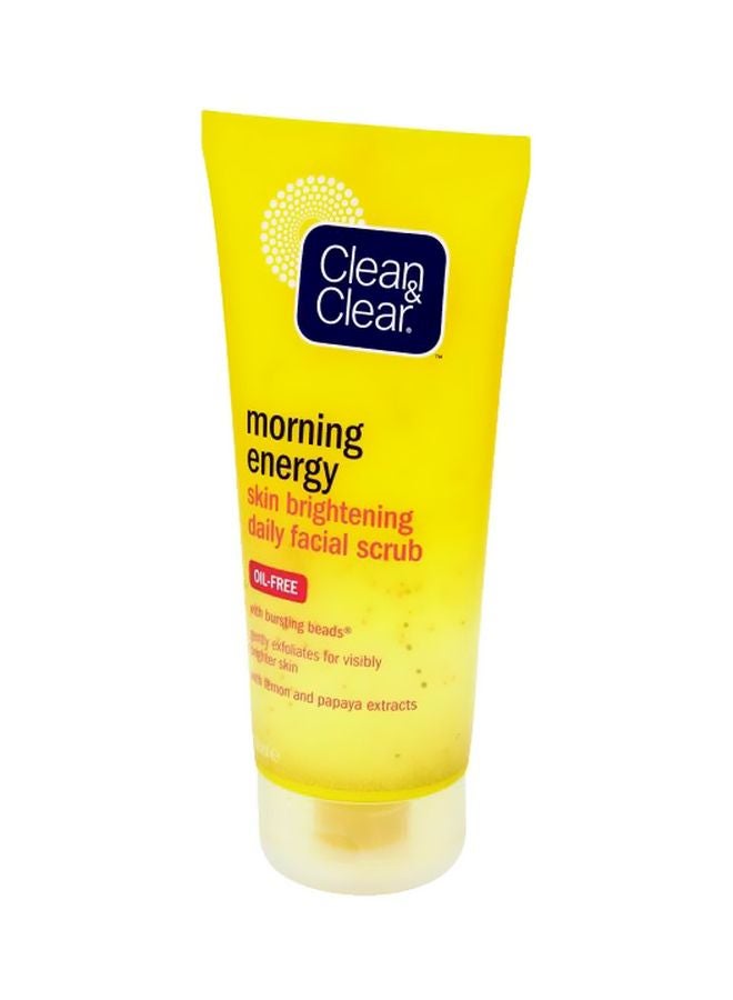 Clean & Clear Morning Energy Skin Brightening Daily Facial Scrub Yellow 150ml - Image 1