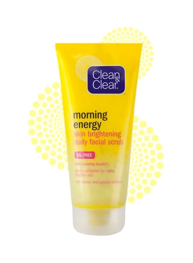 Clean & Clear Morning Energy Skin Brightening Daily Facial Scrub Yellow 150ml - Image 3