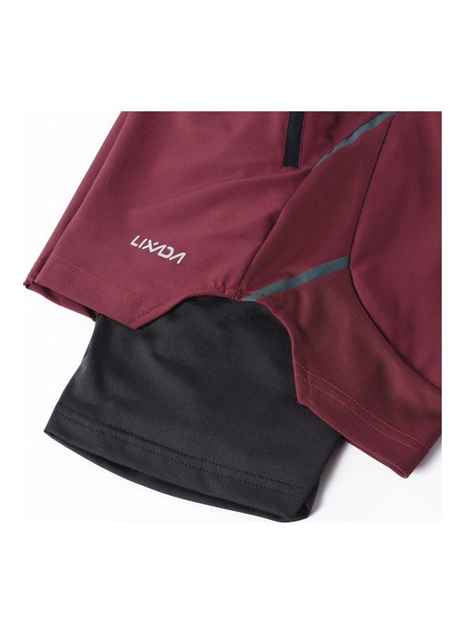 LIXADA - Men 2 in 1 Quick Drying Breathable Jogging Shorts S - Image 1